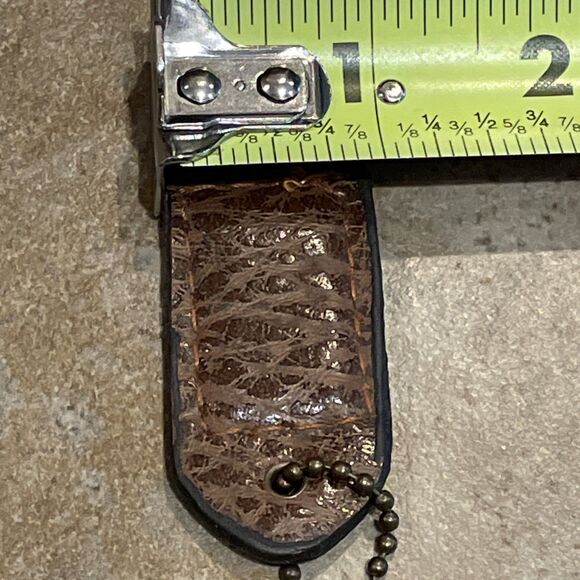 COACH Brown Leather Hang Tag Purse Handbag Charm Fob 1x2 in. - Picture 3 of 5